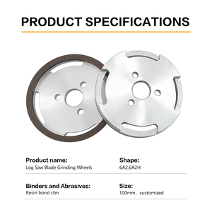 Roues d'affûtage de papier de soie CBN lame de scie à bûches meule Cbn 6A2H résine diamant Cbn roues pour lames de refendage de rasoir - Product Image 2