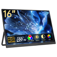 Moniteur portable sans fil ultra-léger Eimio 16 pouces avec batterie 4000 mAh 60 Hz 6 ms