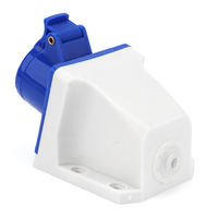 Prises et fiches 16A 3P IP44, contact en laiton, mâle/femelle, 3 prises, industrielles, extérieures, étanches à la poussière, boîtier en PP, 220-250V
