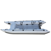 Bateau pneumatique gonflable en PVC pour la pêche à la ligne, type catamaran, en promotion