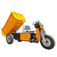 Tricycle benne électrique minier auto-chargeur, capacité 1000 kg, moteur 2000W/3000W et pompe à engrenages, à vendre