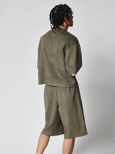 Men's casual digital print <b>T</b>-<b>shirts</b> and shorts suits factory, customization available.F10 - Product Image 6