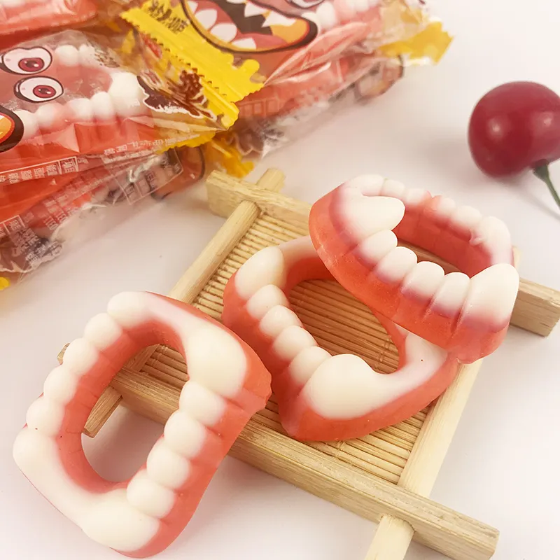 Bonbon gomme en forme de dents amusantes et douces pour Festival d'halloween