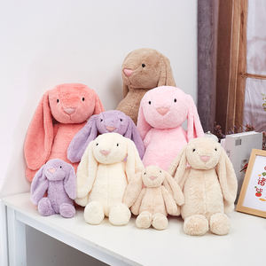 Мягкая плюшевая игрушка-кролик 25/40/56 см с длинными ушами, милый пасхальный кролик, подарок для детей, плюшевая игрушка на заказ - Product Image 1