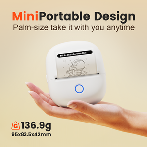 Imprimante d'étiquettes thermiques pour petites entreprises, fabricant d'autocollants avec décalcomanies colorées, portable, Bluetooth, pour codes-barres, logos, autocollants DIY personnalisés - Product Image 6