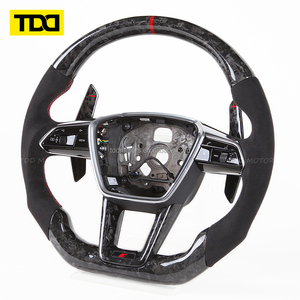 Volante de Fibra de Carbono Real TDD Compatible con Audi A6 A4 A5 A7 Q3 - Product Image 4