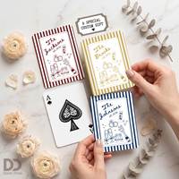 Échantillon Gratuit - Cartes à Jouer de Luxe Noires Personnalisées avec Logo, 100% PVC Imperméable, pour Usage Familial