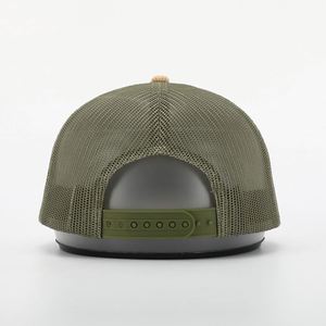 OEM Custom High Quality 5 Panel Adult Men Women Embroidery <strong>Hook</strong> <strong>Loop</strong> Patch Logo Mesh Snap Back Cap Gorras Corduroy Trucker Hat - Product Image 5