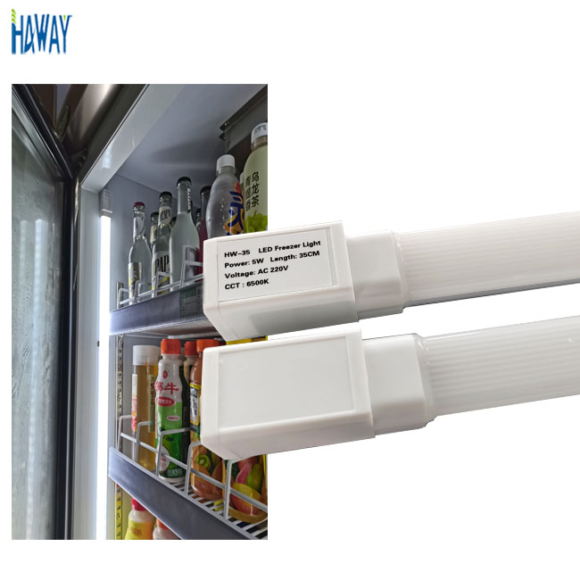 DC24V AC110V-240V IP65 водонепроницаемый горизонтальный Холодильный морозильник освещения 6500K холодный белый свет пробки