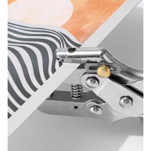 Professional Eyelet <b>Hole</b> <b>Punch</b> Pliers Kit 100 Eyelets Grommet Metal Tool for Fabric Leather Belts Canvas Shoes Punching Tools - Product Image 2