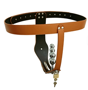 Cintura di Castità Femminile Black Emperor SM Nuovo Stile in PU Modello T Giocattoli Sessuali Belli Sicuri Comodi Completamente Regolabili 100% Impermeabili - Product Image 1