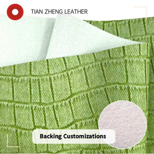 Dập nổi mô hình cá sấu PVC da nhân tạo đàn hồi không thấm nước Ví Giày Máy tính xách tay trang trí túi ghế sofa ghế xe hơi - Product Image 2