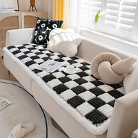 Multi Size Dog Cat Couch Cover Protector Große karierte quadratische rutsch feste Flanell Pet Mat Hunde bettdecke