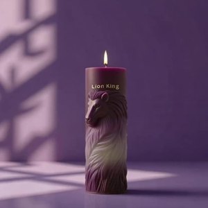 Moule en silicone pour bougie parfumée DUMO Lion King Fournitures de fabrication de bougies cylindriques utilisées pour <span class=keywords><strong>la</strong></span> fabrication de moules à gypse pour diffuseur - Product Image 2