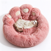 Coussin pour chien lavable, surélevé, en microfibre pelucheuse, pour chiens âgés, grand modèle, pour la maison, toutes saisons, pour sols en bois dur