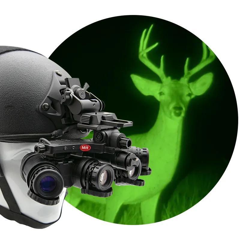 Optik HD Lens sistemi 4 tüpler Gen1 1X monoküler kask gece görüş kapsam HD Lens ile avcılık için