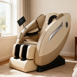 Sillón <span class=keywords><strong>de</strong></span> <span class=keywords><strong>Masaje</strong></span> 3D <span class=keywords><strong>de</strong></span> Lujo en Cuero PU, Gravedad Cero, Bolsas <span class=keywords><strong>de</strong></span> Aire para Todo el Cuerpo, Hifi, Plegable, Portátil, Shiatsu, Económico - Product Image 1