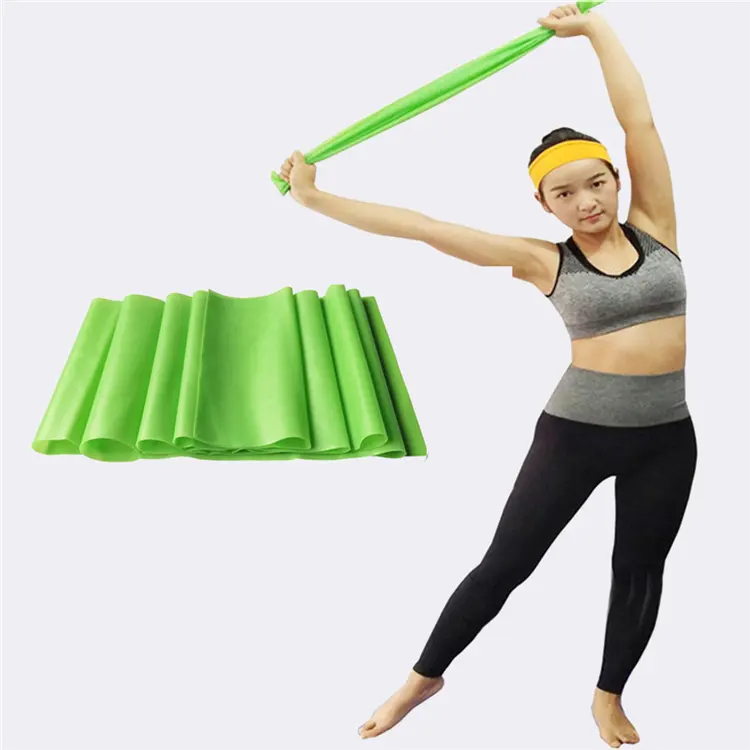 Sangle élastique pour Pilates de Yoga, élastique vert, entraînement, vente en gros, d'usine