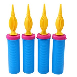 Factory Cheap Balloon Accessories Blue Plastic Hand Manual Balloon Pump Machine Balloon Inflator Pump