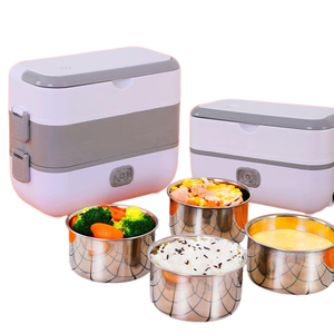 Large Capacity 4L Multi-Functional Electric Lunch Box Intelligent <b>Plug</b>-<b>In</b> Reservation Heating Portable Office Worker Food Heater - Product Image 1