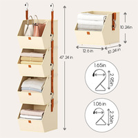 Nouvelle Explosion Hot Seals Suspendus Boîtes De Rangement Détachable Creative Vêtements De Stockage Organisateur Durable Grande Capacité