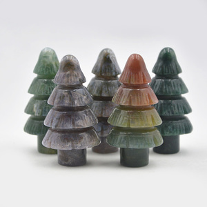 Bán Sỉ Đá Quý Trang Trí Số Lượng Lớn Tinh Thể Tự Nhiên Thạch Anh Chữa Lành Đồ Thủ Công Dân Gian Hoa Hồng Thạch Anh Rêu Mã Não Amazonite Cây Giáng Sinh - Product Image 6