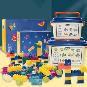 Bloques de Construcción para Niños, Granulares, de Plástico, para Jardín de Infancia, Juguetes Educativos Tempranos, Juego de Regalo en Caja con Almacenamiento - Product Image 3