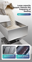 Machine de remplissage semi-automatique robuste à double tête HD pour cartons, granulés de bois, graines, thé, épices, café, poudre sèche, quincaillerie