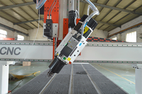 Machine de gravure sur bois CNC 3D à 4 axes économique pour la qualité des meubles Routeur Syntec Richauto Doté d'un moteur Pompe Moteur PLC