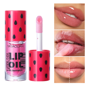 Huile à lèvres liquide MLM Watermelon à changement de température, végane, longue tenue, format échantillon, enrichie en Vitamine E, pour des lèvres plus pulpeuses et soin des lèvres - Product Image 1