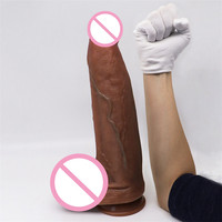 Dildo Extra Grande Realista de Silicona Líquida, Dildo Grueso de Gran Tamaño XXL, Juguetes Sexuales para Mujeres