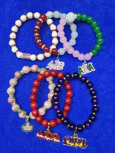 Aanpasbare Delta Shackle Armband Delta Sigmatheta Armband Studentenvereniging Armband Dst Aka Lvy Charme Goddelijke Negen Studentenvereniging Sieraden - Product Image 2