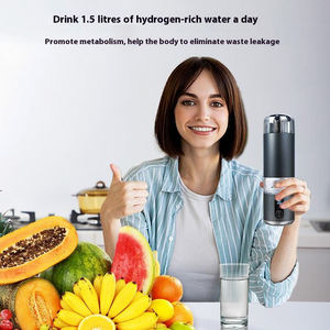 Botella Generadora <span class=keywords><strong>de</strong></span> <span class=keywords><strong>Agua</strong></span> Hidrogenada <span class=keywords><strong>de</strong></span> 8000PPB, Portátil, con Alimentación USB, para Escritorio, Casa Rodante, Oficina, <span class=keywords><strong>Agua</strong></span> Saludable por Electrólisis - Product Image 2