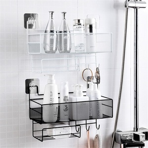 Modern Punch-free <b>Corner</b> Bathroom Racks Hotel & Dormitory <b>Kitchen</b> Wall <b>Storage</b> Aluminum Zinc Alloy - Product Image 1