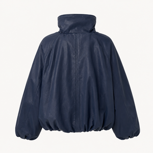 Chaqueta cortavientos personalizada para mujer, con cuello alto, manga larga, ligera, con cremallera, para senderismo, chaqueta de plumón, chaqueta de cuero para mujer - Product Image 3