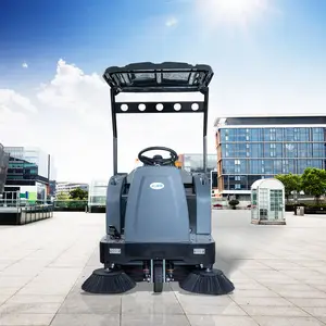 KUWER Mejor Precio Industrial Ride On Floor Sweeper Barredora de piso Máquina de limpieza Barredora de piso