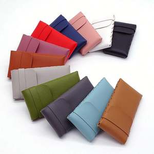 Étui de protection pour lunettes de lecture portable avec logo personnalisé, en cuir PU, pochette pour lunettes, sac de rangement pour lunettes - Product Image 2