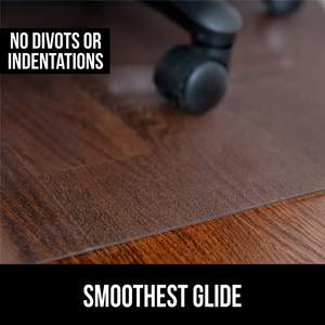 Tapete para Silla de Escritorio PET, Sin Púas, Desliza Fácilmente las Sillas con Ruedas, Resistente, Tapetes Súper Transparentes 36x48 - Product Image 2