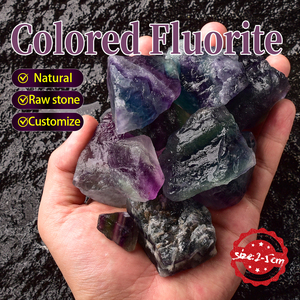 Pietra colorata naturale di cristallo grezzo di Fluorite arcobaleno <span class=keywords><strong>per</strong></span> chiarezza <span class=keywords><strong>e</strong></span> messa a fuoco - Product Image 2