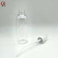 Bouteille vide de pulvérisateur de brume en plastique PET 100/150ml bouteille de pulvérisation de parfum d'emballage de cosmétiques