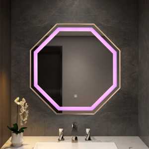 <span class=keywords><strong>Espejo</strong></span> de Baño Inteligente LED Redondo Moderno <span class=keywords><strong>y</strong></span> Personalizado para Baños <span class=keywords><strong>y</strong></span> Hoteles <span class=keywords><strong>con</strong></span> Iluminación de Tres Colores <span class=keywords><strong>y</strong></span> Marco Acrílico - Product Image 5