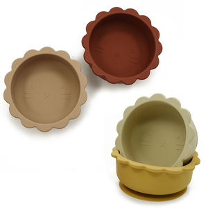 Bol d'alimentation <span class=keywords><strong>pour</strong></span> bébé en silicone de qualité alimentaire OEM/ODM, antidérapant, bols <span class=keywords><strong>pour</strong></span> tout-petits, passe au micro-ondes et au lave-vaisselle, forme de <span class=keywords><strong>chat</strong></span> de dessin animé - Product Image 2