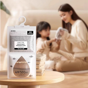 Bolsa deshumidificadora de absorción de humedad tipo gancho de 500 ml para uso en armarios, desechable, de forma sólida - Product Image 2