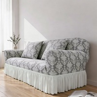 Housse de canapé jacquard bulle tissée à imprimé floral 100% polyester imperméable anti-poussière lavable en machine tout compris style européen L