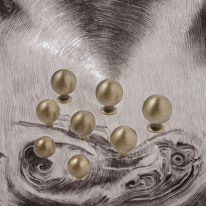 JAYA - Tiradores y Pomos Redondos de Latón Macizo de 30 mm para Muebles de Gabinete, Puertas, Cajones y Armarios - Product Image 3