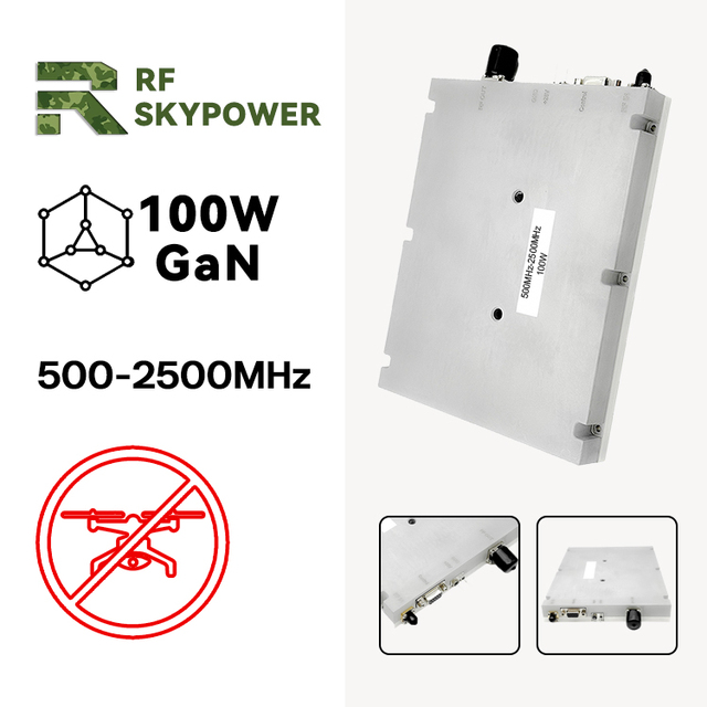 100W High Efficiency GaN RF Module UHF L S Band OEM Customizable 500-2500Mhz RF Linear Power Amplifier Maritime Security