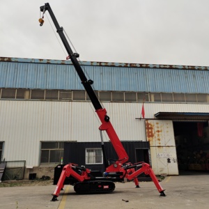 Mobiler Spinnen kran 3 Tonnen 5 Tonnen 6 Tonnen 8 Tonnen 10 Tonnen Teleskop ausleger 360-Grad-Mini-Raupen-Hydraulikkranheben 14m mit Fliegen ausleger - Product Image 4