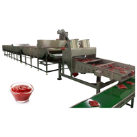 100tpd-1500tpd Tomatenpuree Ketchup Saus Pasta Concentraat Productie Verpakkingsverwerkingsmachines Lijn Groenten Automatische Voedselverwerking