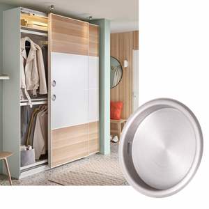 WEKIS Tiradores Modernos de Acero Inoxidable para Puertas Ocultas de Armarios y Cajones, Acabado Cromado, Fácil Instalación para Cocina - Product Image 6