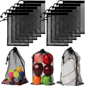 Sacs en filet à cordon de serrage pour rangement, sacs de transport en filet pour le voyage, le sport, la lessive et la gym - Product Image 2